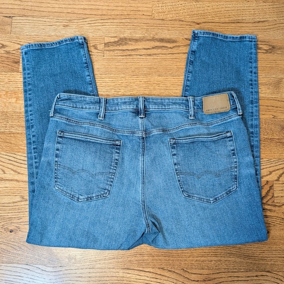 American Eagle Men's Jeans AirFlex+ Slim Straight Medium Wash Size 38x30 - Picture 6 of 6